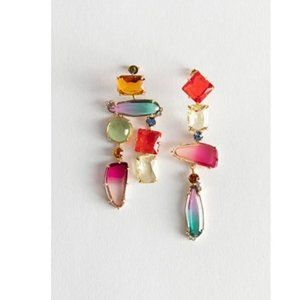 & Other Stories Rainbow Rhinestone Earrings *NEW*